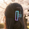 4" Rectangle Gradient Large Hair Claw Clips .68 each