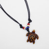 Adjustable Cord Necklace with Tribal Sea Turtle Charm .68 each