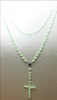 56" Long Large Glow In The Dark Rosary Hanger w/ Guadalupe $6 Per Piece 
