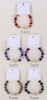 Beautiful Beaded Stretch Bracelet w/ Cross Charm .68 each