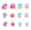 Kids Pony Theme Design 12 Pack Pre Glued Nails  .68 each set
