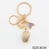 Ocean Charm Keychain with Shell & Mermaid Pendant .68 each