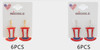 1.4" Uncle Sam Hat Dangle Earrings .68 each pair
