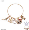 Kids Novelty Charm Bangle Bracelet with Dangling Charms .68 each