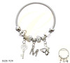 Spring Style Silver Initials Charm Bracelet .68 each