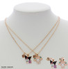 2 Pc Set 18" Novelty BFF Charm Gold & Silver Necklace  .68 each set