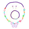 Kids Butterfly Beaded Jewelry Set .68 each set