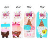 Cute Animals w/ Ice Cream Print Socks .68 each
