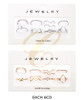 8 Piece Gold & Silver Midi Ring Set (0572) .68 each set