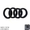 30 Pc All Black Soft & Stretchy Hair Elastic Set .68 each set