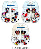 6 Pk Set of Shoe Charms Novelty Theme (2624) .75 per set