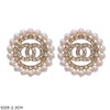 0.9" Fashion Rhinestone & Pearl Stud Earrings .68 each pair