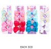 4 Pc Set Girls Sequin Bow Hair Clip .68 each set