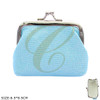 3.3" Glitter Kiss Lock Coin Purse .68 each