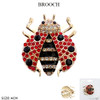 1.6" Ladybug Rhinestone Brooch Pin .68 each