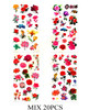 Floral Temporary Tattoo 20 sets per pk .45 each set