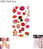 Floral Temporary Tattoo 20 sets per pk .45 each set