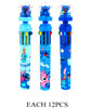 6.2" Novelty 10 Color Ink Pen 36 pcs per display box .75 Each