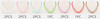 16" Chunky Bubble Pearl Necklace Pastel Colors .68 each
