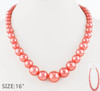 16" Chunky Bubble Pearl Necklace Pastel Colors .68 each