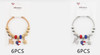 Patriotic Charm Bangle Bracelet .68 each