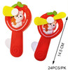 5.7" Animal Hand-Powered Mini Fan 24 pcs per display box .75 each