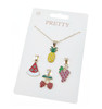 4 Pc Set Fruit Charm Necklace .70 each set