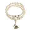 JUST for MOM 3 Strand Pearl Stretch Bracelets w/ MOM Heart Charm .70 ea