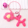 Flower & Balloon Dog Charm Keychain .70 each