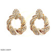 1.5" Twisted Knot Rhinestone Earrings .68 each pair