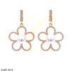 2" Pearl Flower Statement Earrings .68 each pair