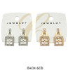 1.4" Hi Fashion Rhinestone Stud Earrings .68 each pair