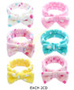 SPA/BEACH Polka Dot Stretch Asst Color Headband .68 each