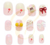 Kids Candy & Bow Design 12 Pack Pre Glued Nails .68 each set