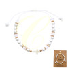 Pearl Cross Adjustable Bracelet .68 each