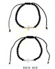Black Crystal Cross Adjustable Bracelet .68 each
