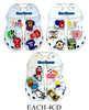 6 Pk Set of Shoe Charms Soccer Theme (2625) .75 per set