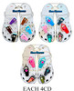 6 Pk Set of Shoe Charms Tumbler Theme .75 per set
