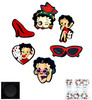6 Pk Set of Shoe Charms Novelty Theme .75 per set