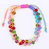 Double Line Crystal Adjustable Bracelet Asst Colors .68 each