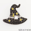 1.8" Halloween Witch Hat Rhinestone Brooch .68 each