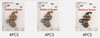 1.8" Halloween Witch Cat Rhinestone Brooch .68 each