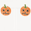 1" X-Eyed Jack-O'-Lantern Stud Earrings .68 each pair