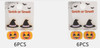 1.5" Witch Hat & Jack-O'-Lantern Halloween Drop Earrings .68 each pair