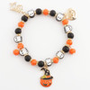 Halloween Ghost & Pumpkin Charm Bracelet .68 each