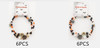 2 Pc Set Spider Web & Skull Accent Halloween Beaded Bracelets .68 each set