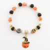 Witch Hat Pumpkin Charm Bracelet .68 each