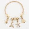 Spring Style Gold & Silver Pearl Beach Charm Bracelet .68 each