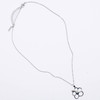 16"-18" Adjustable Stainless Steel Hibiscus Flower Pendant Necklace .68 each