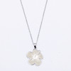 16"-18" Adjustable Stainless Steel Hibiscus Flower Pendant Necklace .68 each